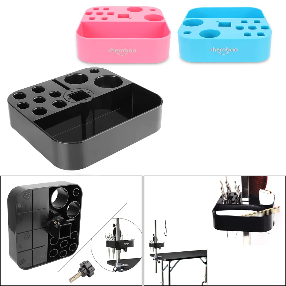 Dog Cat Supplies Groomer Tool on the Bracket Table Scissors Dog Comb Boxes Pet Grooming Tools 1005009354848565