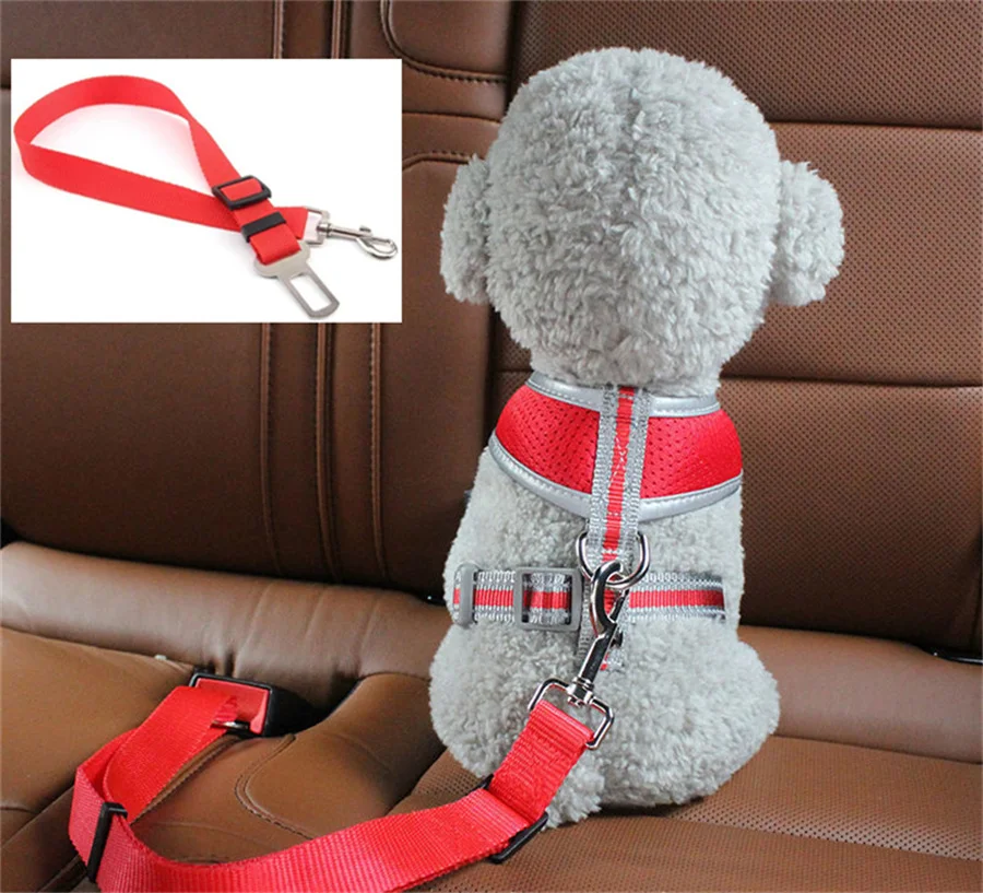 Pet Cat Dog Car Seat Belt Suitable for Universal Safety Buckle Adjustable Safety Rope (1pc) 1005009364911798