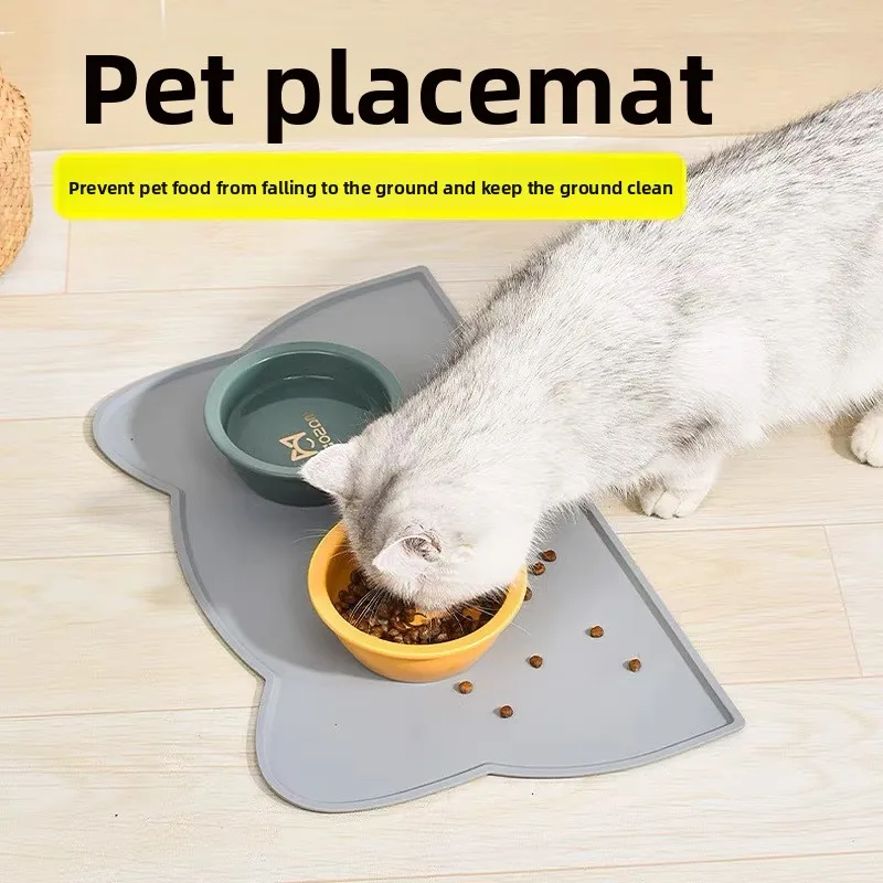 Silicone Pet Food Mat Easy to Clean Cat Dog Pet Supplies Waterproof Spill-Proof Food-Grade 1005009376107656