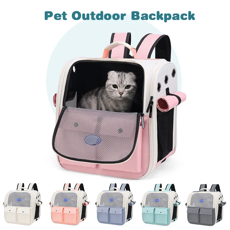Pet Backpack Adjustable Strap Carrying Bag Ventilation Large Capacity Foldable Cat for Outdoor 1005009377980205