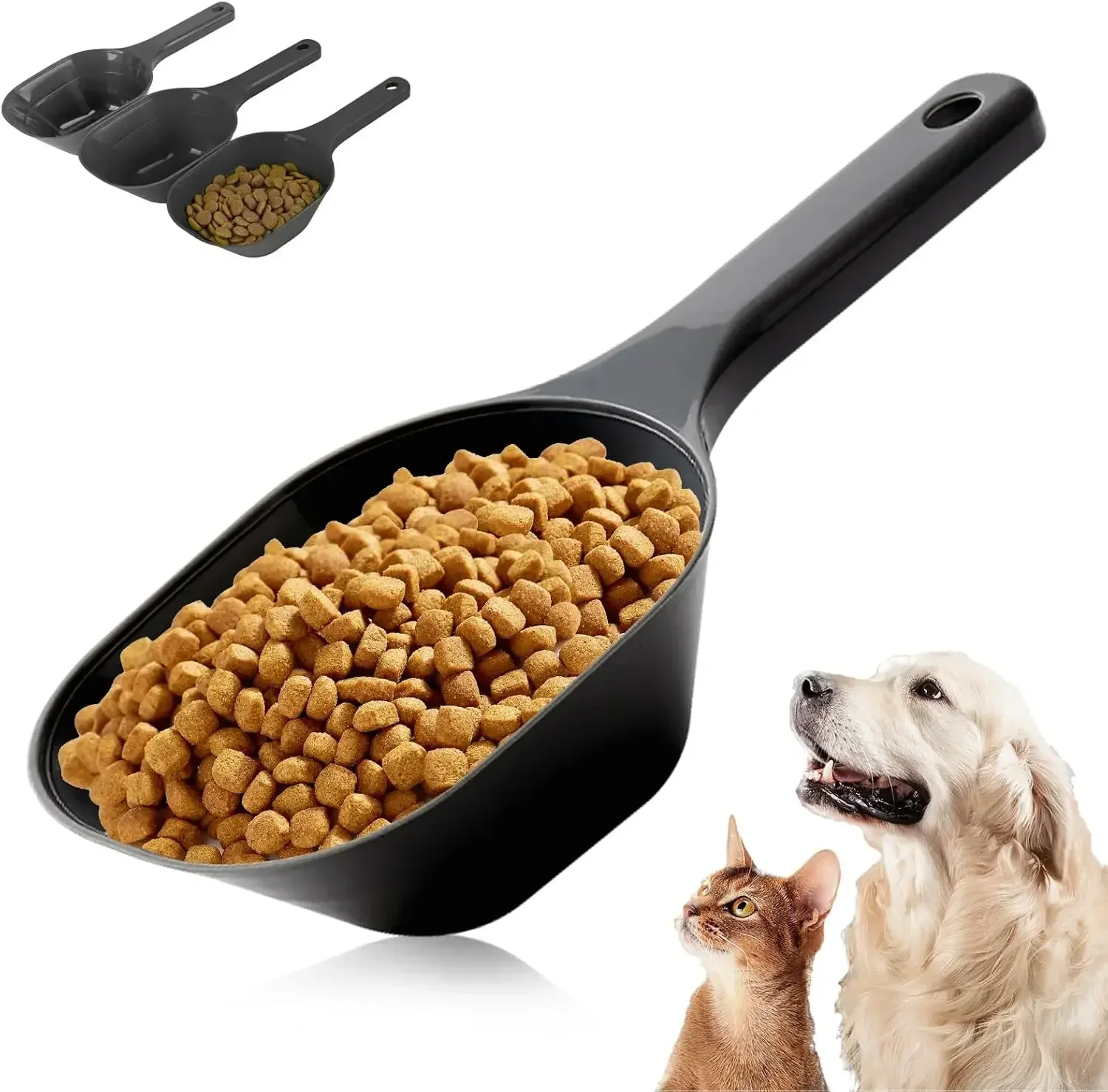 Dog Food Scoop 1 Cup Capacity Pet with Measuring Lines for Dog Puppy and Cat (3 PACK) 1005009382381014