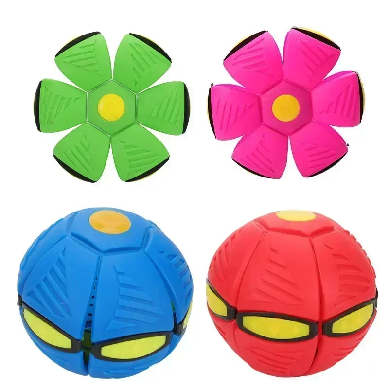 Dog Toys Outdoor Fun Toys Flying Saucer Ball Magic Deformation UFO with Toys Decompression Gift 1005009417396424