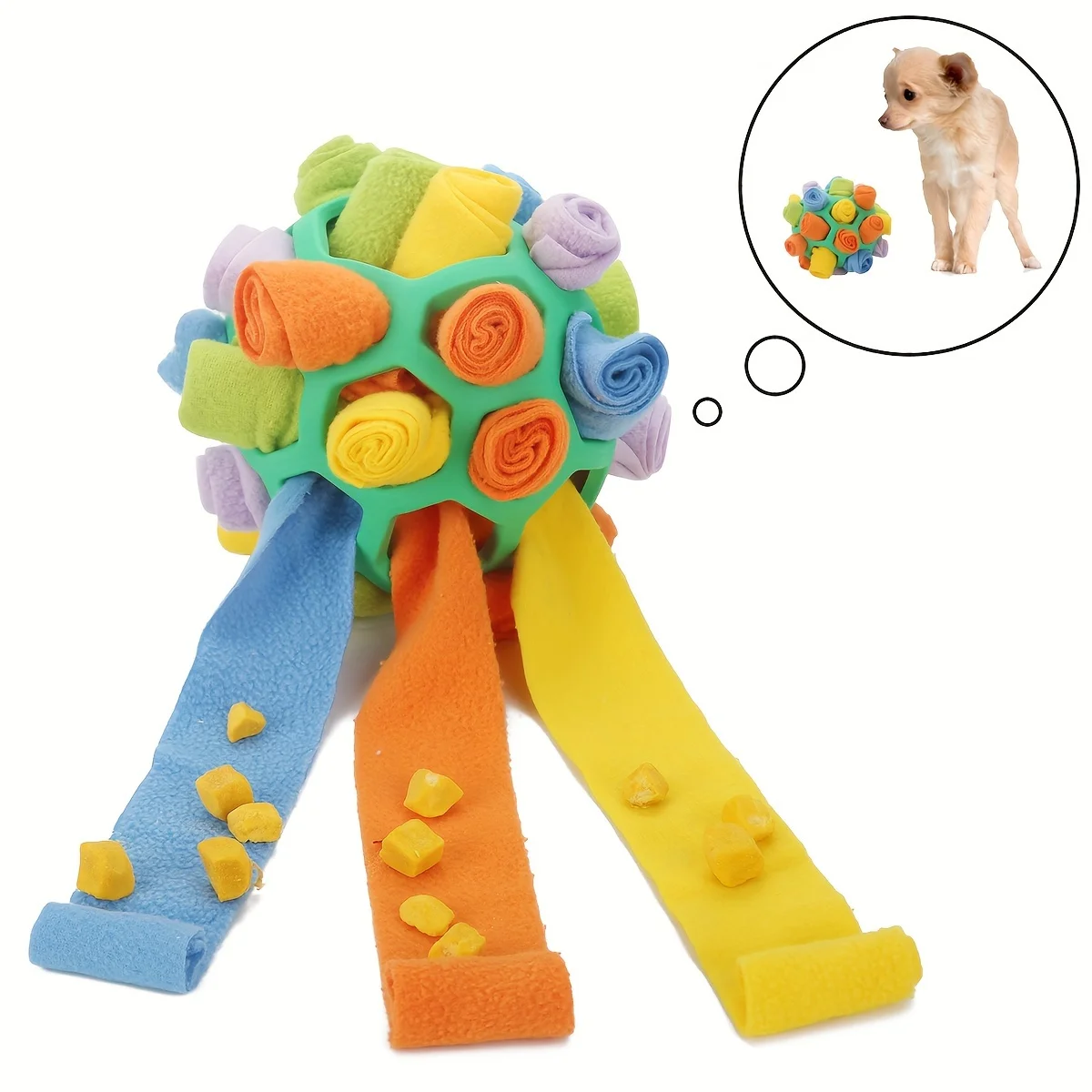 Interactive Dog Toy, Sniffing Ball for Hiding Treats (1pcs) 1005009425294302