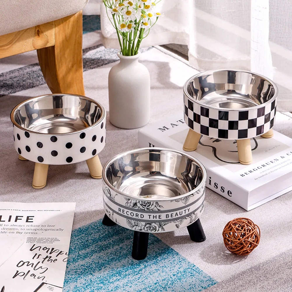 Stainless Steel Elevated Pet Bowls - Cat Dog Food Water Dishes, Raised Feeding Bowls for Pets 1005009447822492