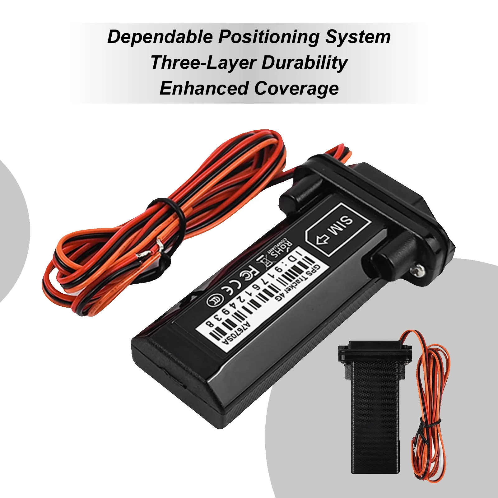 Car Tracker Waterproof Car Tracking Device High-Accuracy Locator for Vehicle Taxi Truck Trailer 1005009459031313