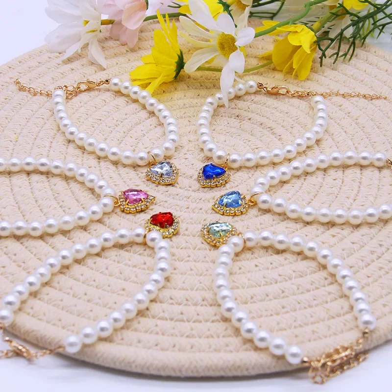 New Cat Collar Decoration Pet Cute Exquisite Neck Kitten Adjustable Summer Cat Necklace High 1005009462065570