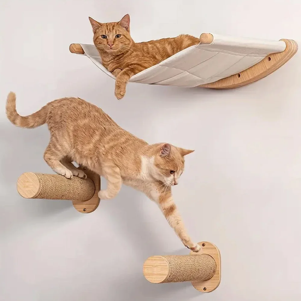 Cat Hammock Wall Mounted Cat Shelf Cat Wall Shelves and Perches Modern Cat Bed & Furniture 1005009467798011