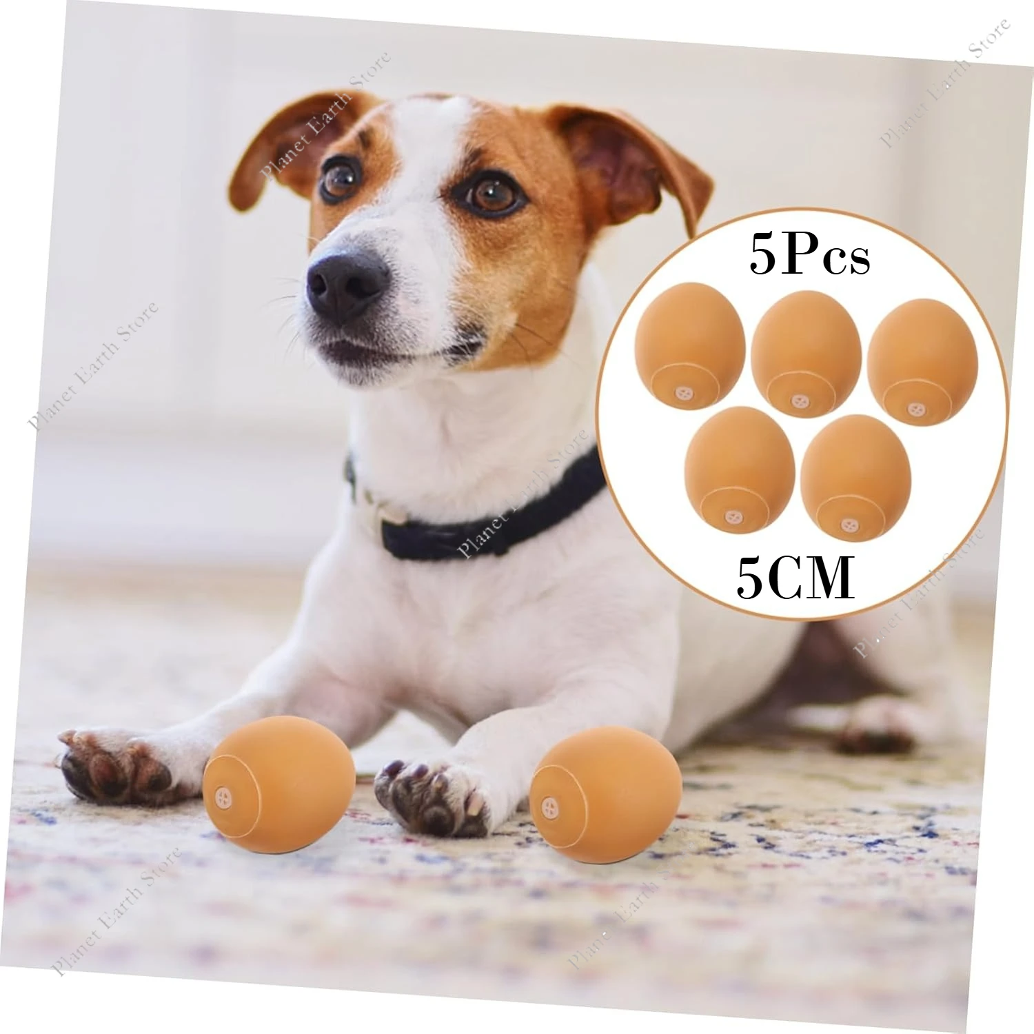 Small Squeaky Egg Dog Puppy Toys 5CM Cartoon Squeakersss Toys Interactive Toys Pet Products (5Pcs) 1005009482091304
