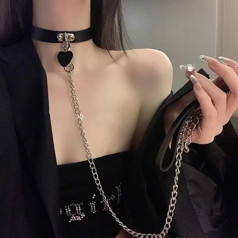 Extended Leather Dog Leash Couple Sensual Toy Nightclub Women Training Lead Soft Girl Club Chain 1005009482194166