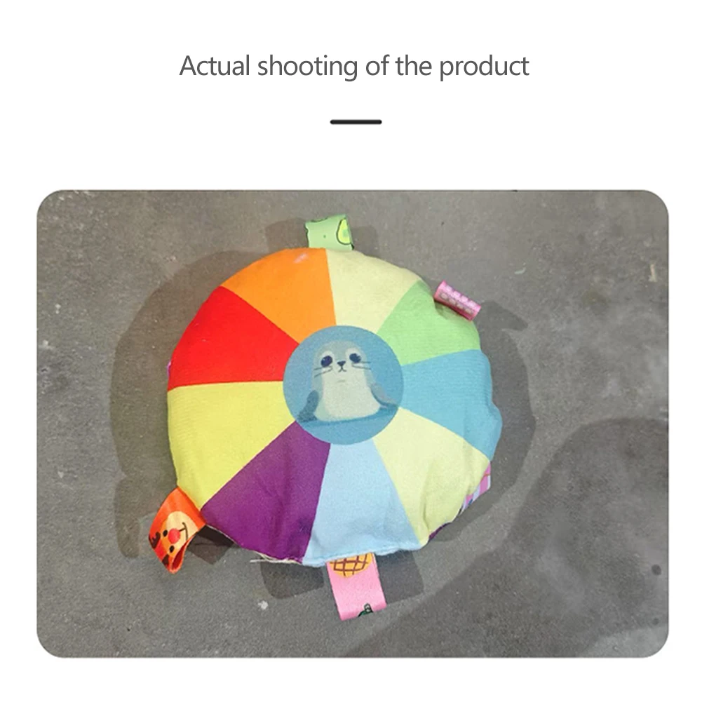 Funny Rainbow Plush Flying Saucer Dog Bite Toys Stuffed Raw Small Interactive Training Game Chew 1005009503216177
