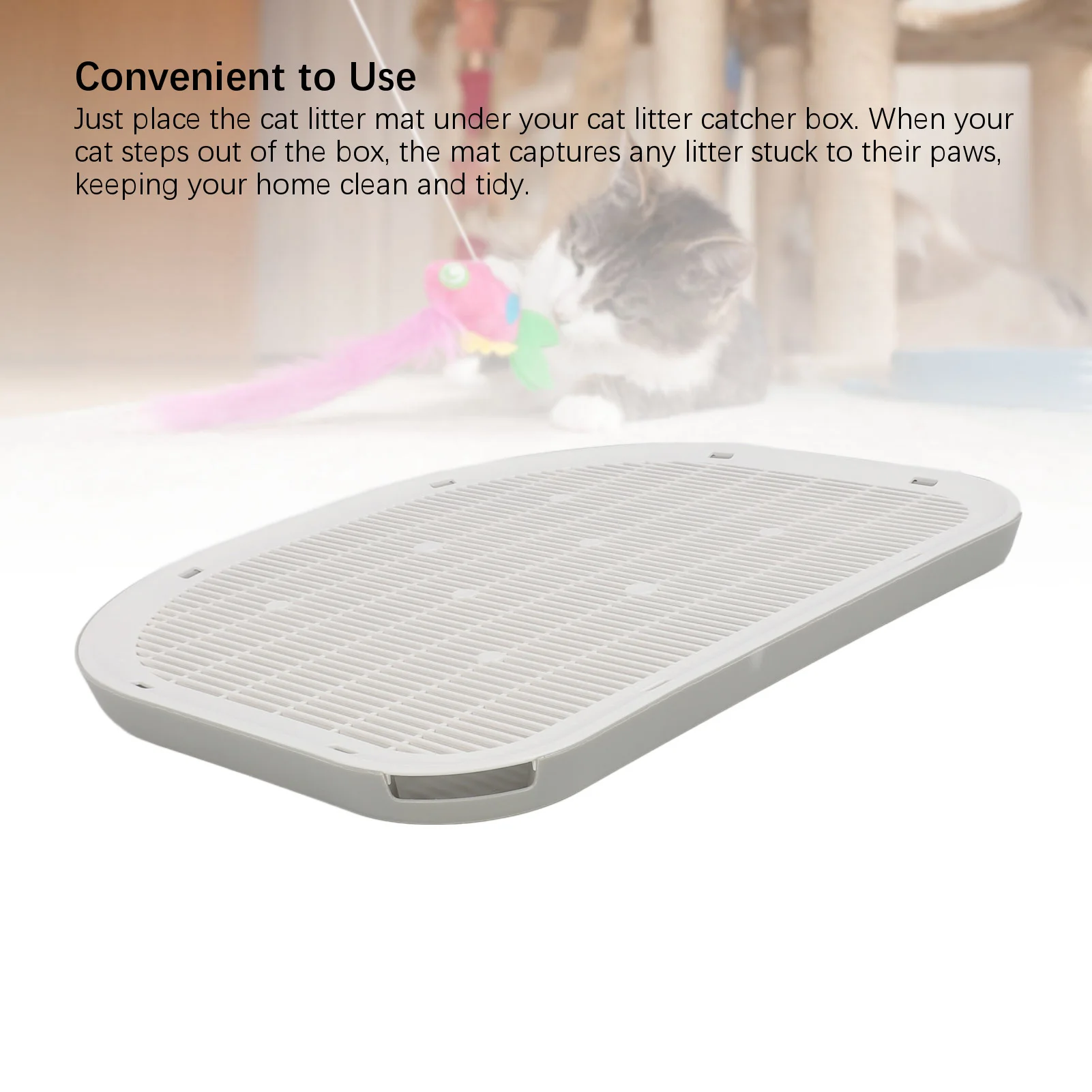Cat Litter Mat Waterproof Sturdy Anti Slip Leakage Resistant Easy to Clean Cat 1005009523128338