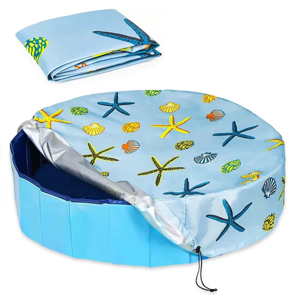 Round Pool Cover for 82-160cm Pools Summer Winter Dog Pools Oxford Fabric 1005009525521534
