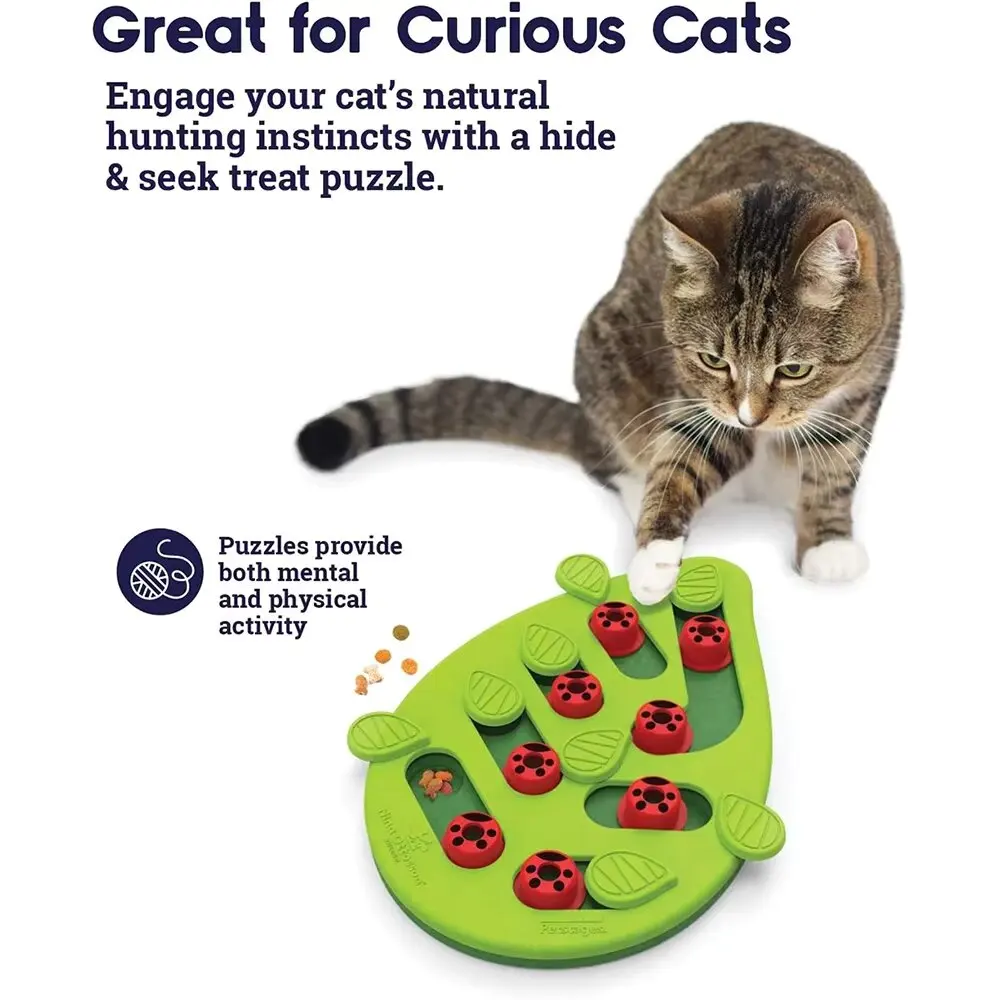 Cat Puzzle Treat Toy Made of Non Toxic Plastic with Playful and Interactive Style 1005009528699571