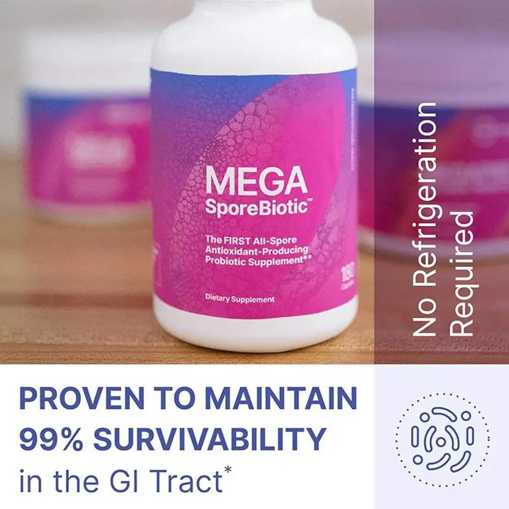 Megasporebiotic Probiotics Capsules Containing Spore Forming Bacillus Coagulans and Bacillus 1005009571141679