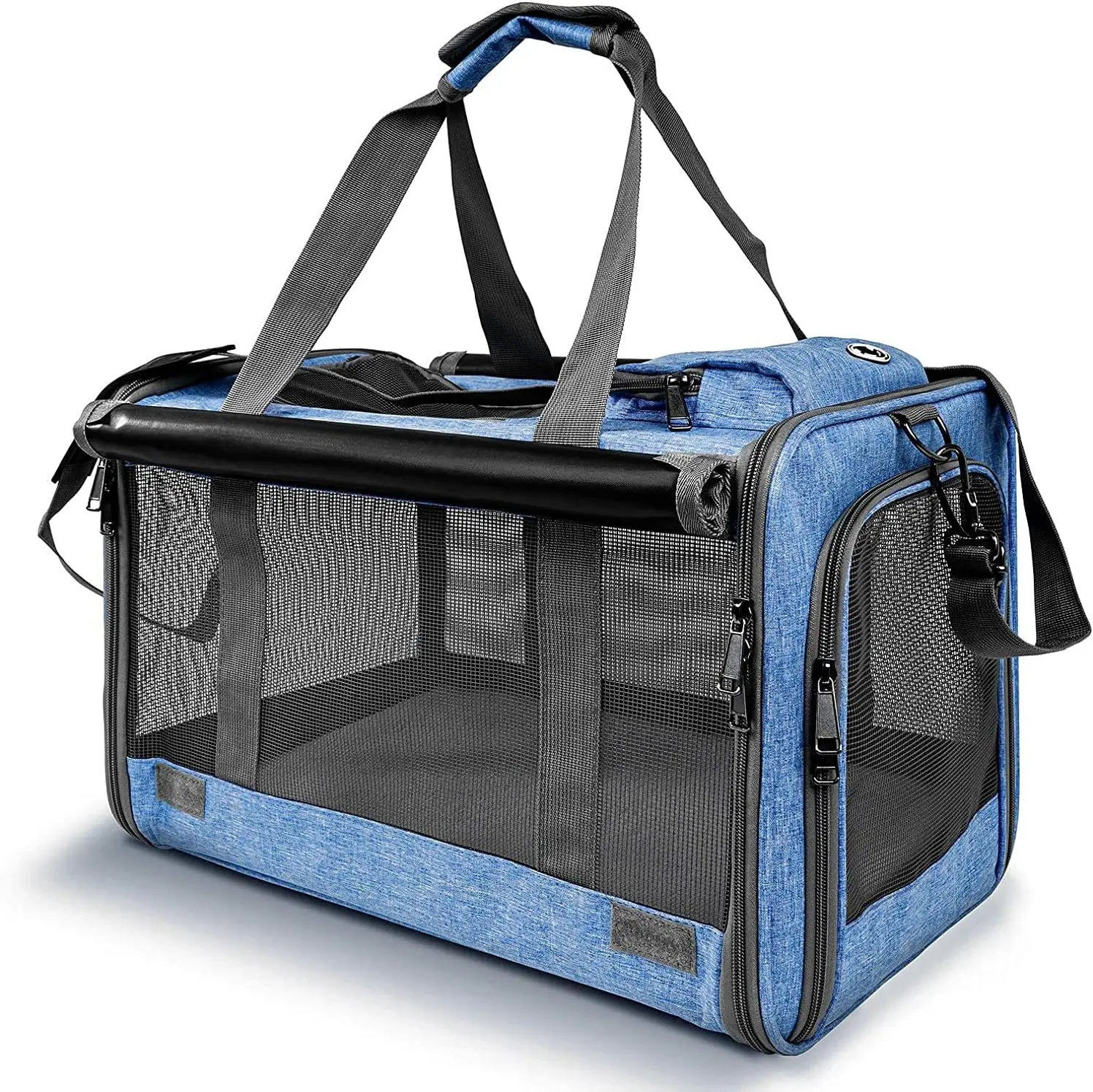 Collapsible Carrier for Cat Breathable Mesh Cat Transporter with Double-Sided Cushion Durable Dog 1005009604344692