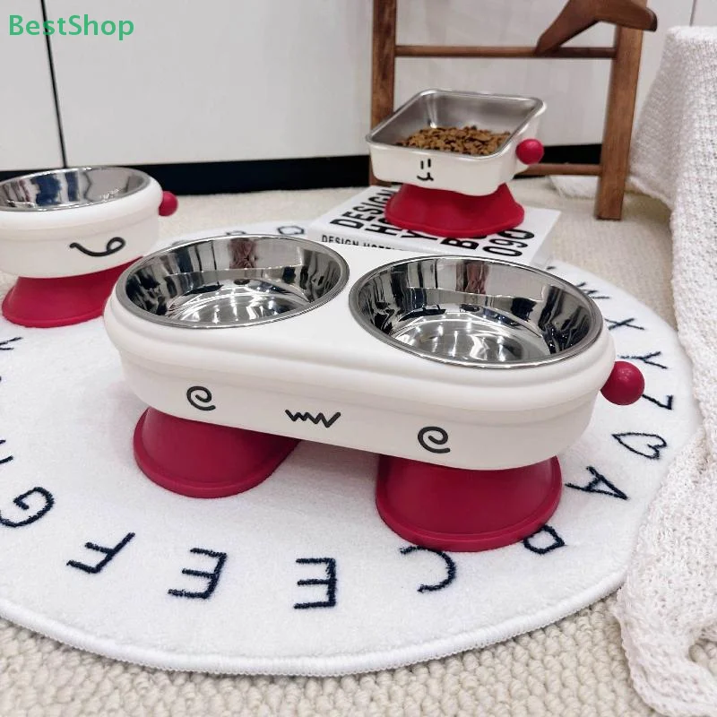 Victoria High Footed Pet Bowl Cat Dog Feeder Stainless Steel 1005009607255541
