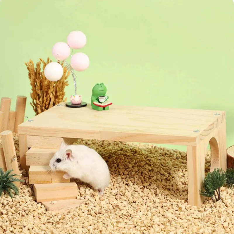Hamster Wooden Ladder Platform Jumping Board Playground Climbing Toy Small Pets Stairs Mice Cage 1005009620527854