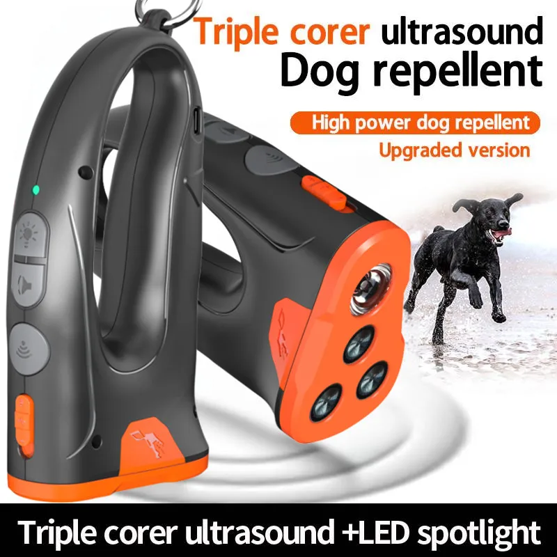 Release Pet Dog Repeller Ultrasonic Training Device Rechargeable Anti Bark Deterrent with LED 1005009631319533