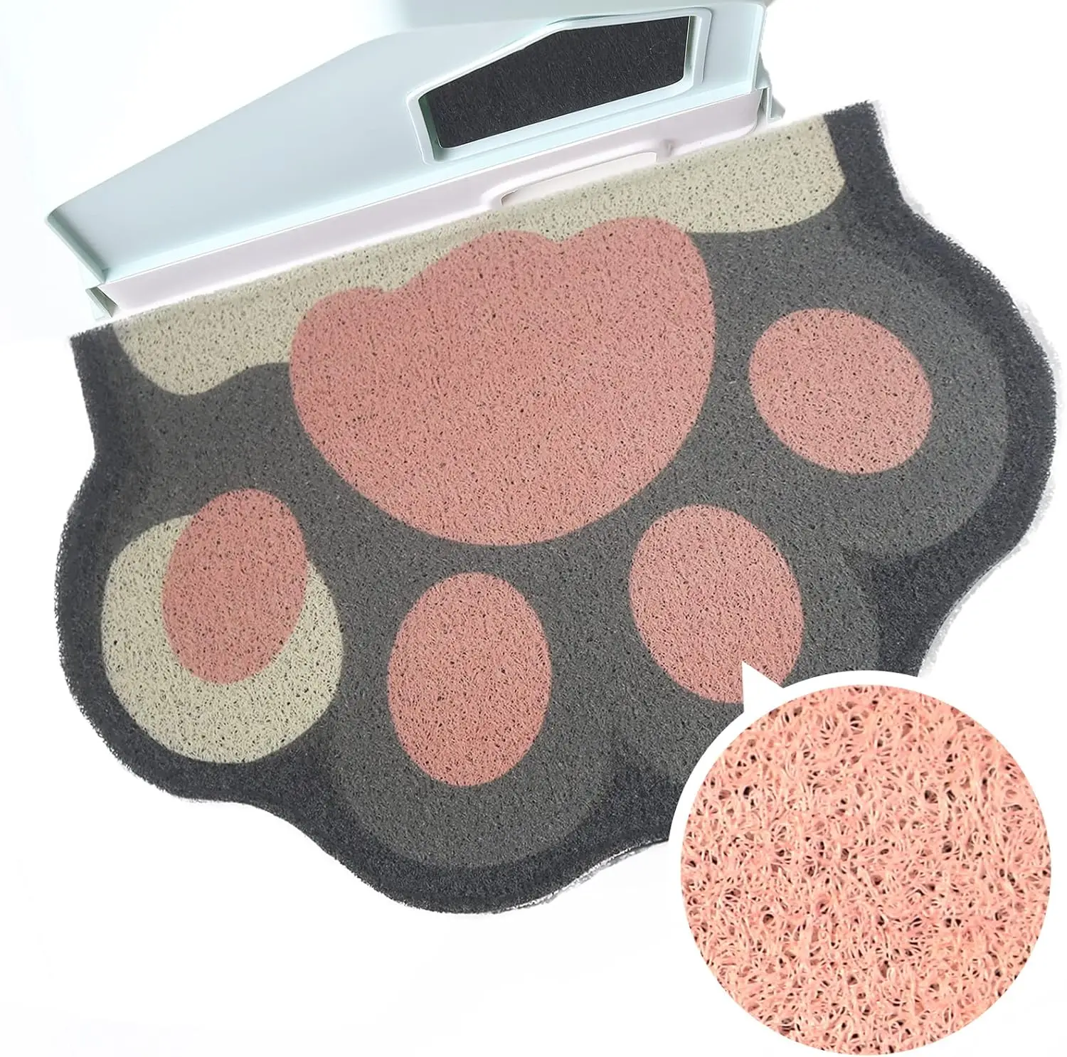 Cute Cat Litter Mat Box Trapping Soft on Kitty Paws Anti Slip Pet Accessories Door Floor Mats 1005009637184953