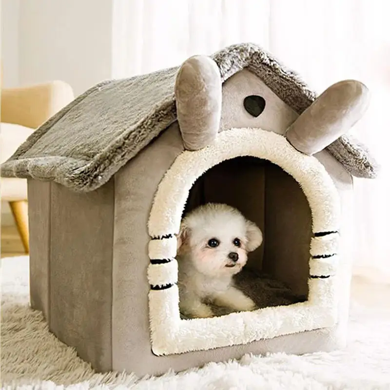 Indoor Warm Dog House Soft Pet Bed Tent Kennel Cat with Removable Cushion Suitable for Small Medium 1005009657393506