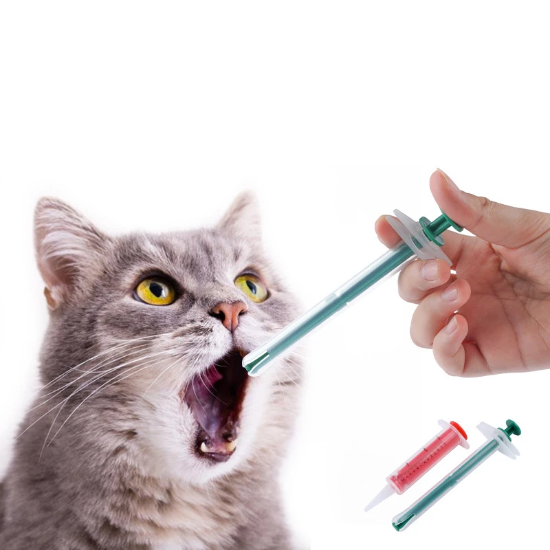 Pet Pill Injector Oral Tablet Capsule or Liquid Medical Feeding Tool Kit Syringes for Cats (10 PCS) 1005009662809314