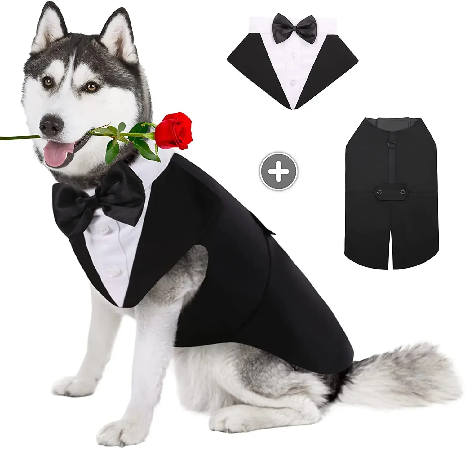 Pet Dog Clothes Fashion Party Show Formal Suit Tie Bow Shirt Wedding Tuxedo Halloween Dress 1005009667269367