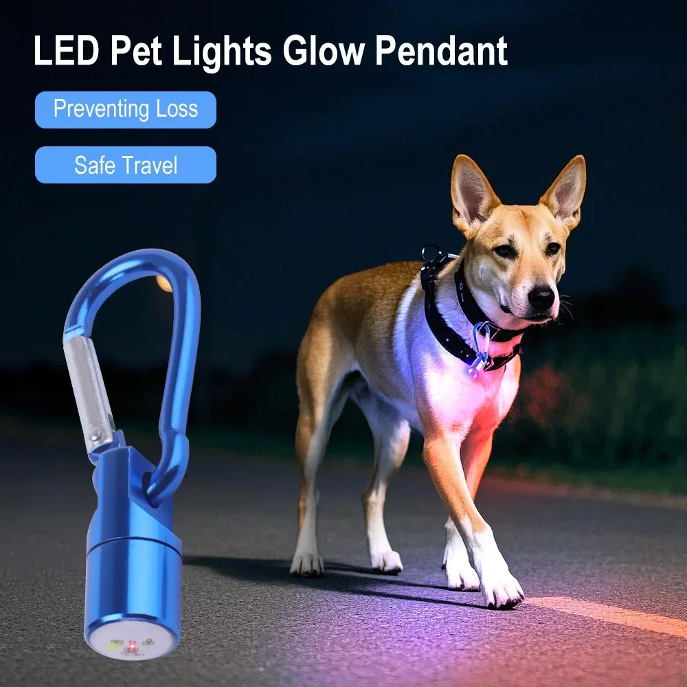 LED Light Up Dog Tag for Night Glowing Pet Collar Accessories Pendant Flashing Collars Luminous (1pc) 1005009685008401