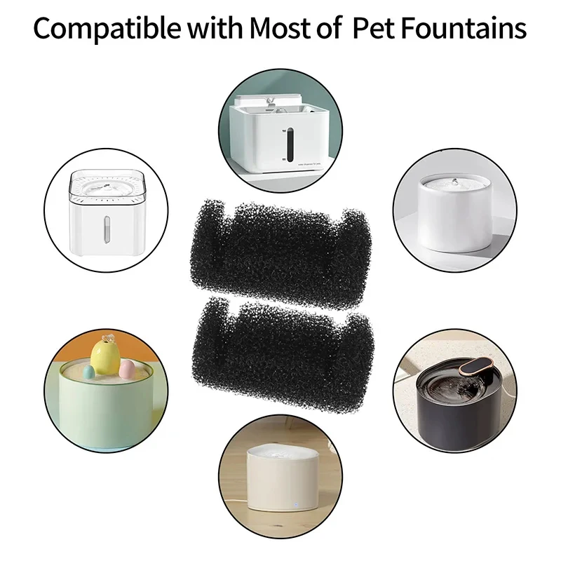 Pet Drinking Sponge Filter Water Dispenser for Cats and Dogs Healthy Fountain Accessories 1005009719859117