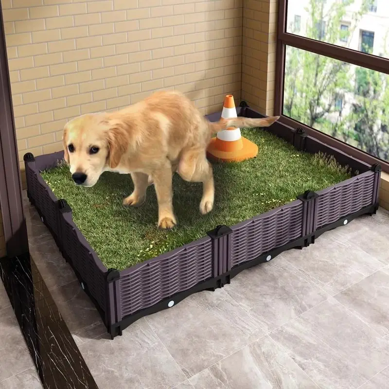 Large Dog Toilet Pet Puppy Fence Grass Park Kitten Dogs Fences Cleaning Tool Aviary Playpen 1005009724578349