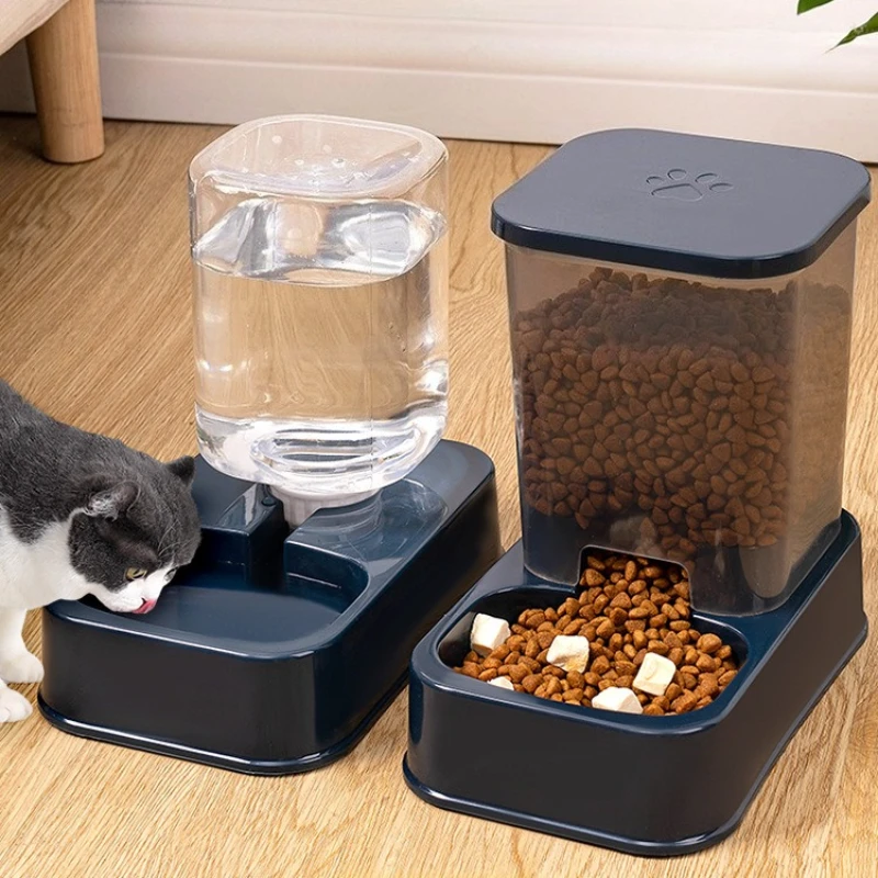 Automatic Cat and Dog Feeder with Drinker, Pet Food Bowl Set, smart Portion Control for Cat and Dog 1005009727138368