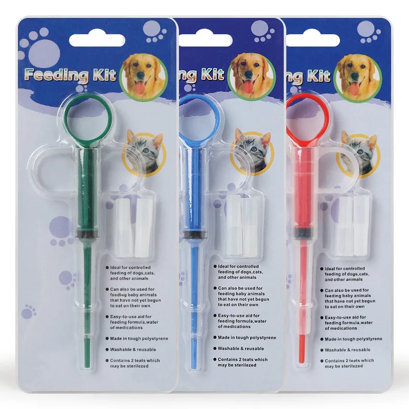 Hot Pet Feeding Syringe Safe Silicone Comfortable Cat Feeding Medicine Stick Deworming Liquid 1005009730339669