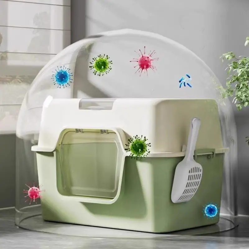 Easy to Clean Enclosed Litter Box for Cats Smooth Surfaces Enclosed Easy Cleaning 1005009742739814