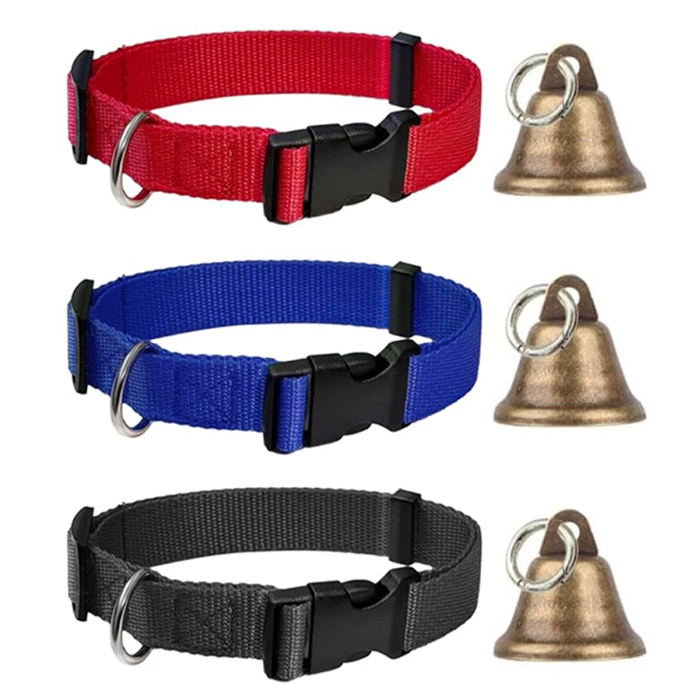 Goat Collars with Bells Horse Sheep Grazing Adjustable Collar Pet Anti-Lost Loud Bell for Small (1pc) 1005009776993431