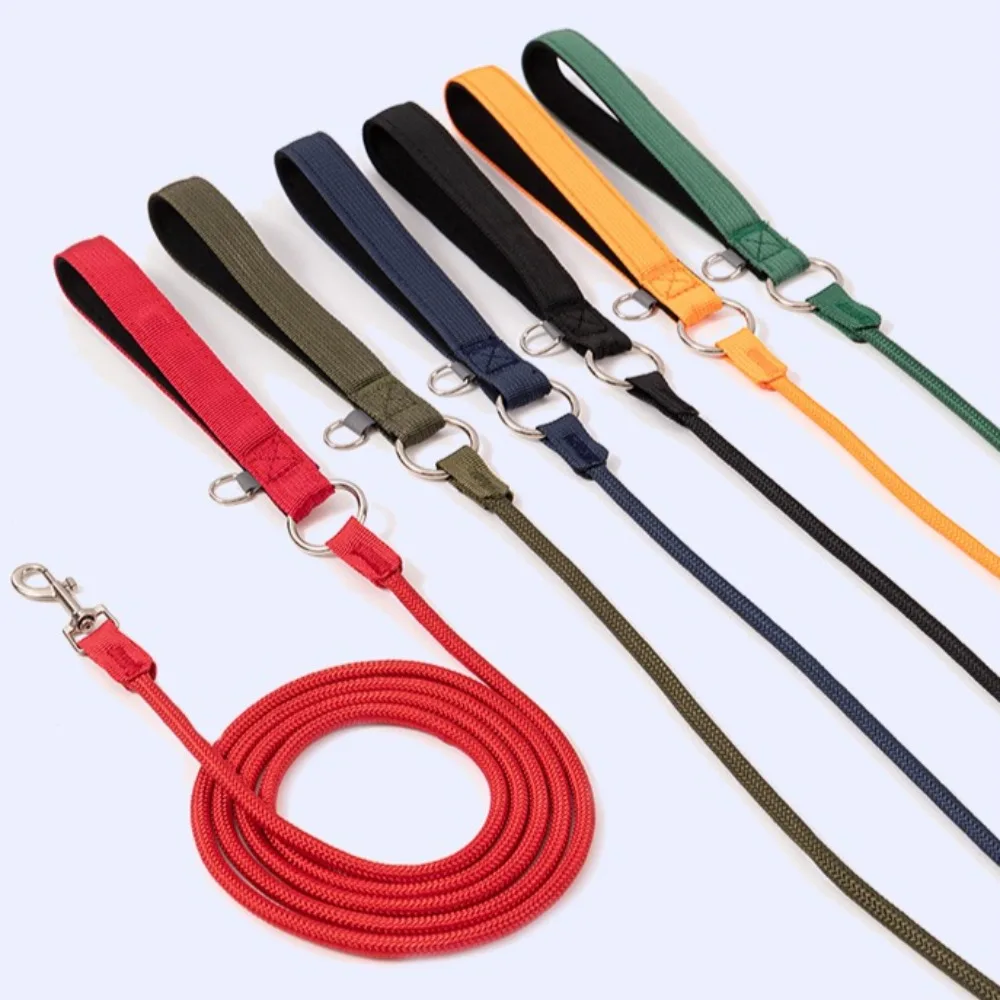 Dog Leash Colorful Long Dogs 2M Pet Chain Nylon Leashes for Walking Comfortabe Handle 150CM Supplies 1005009784286292
