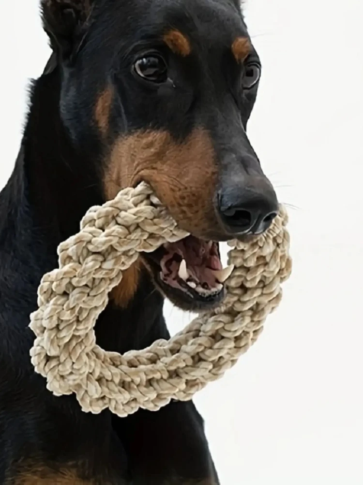 Pet Dog Rope Toy Durable Chew Bite Resistant Interaction Pet Toys Medium Large Dogs Retriever (1pc) 1005009792543879