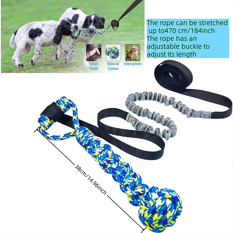 Dog Ball Toy with Rope Interactive Leaking Balls for Large and Small Dogs Ropeschew Ball Chew Toys 1005009793725880