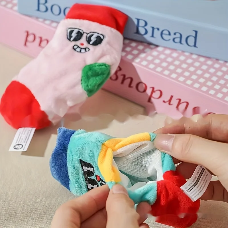 Squeaky Plush Dog Toy Funny Stuffed Socks for Small Medium Dogs Cats Cute Pet Chew Birthday Gift 1005009801699223