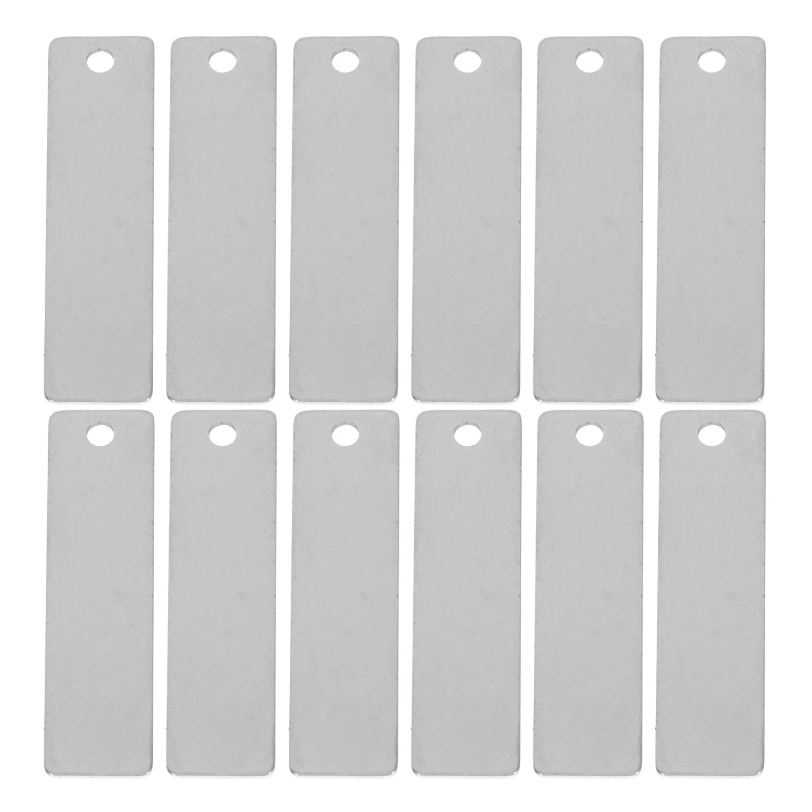 Stainless Steel Rectangle Blank Tags Durable Metal Stamping Engraving Diy Dog Tag Pendants (30pcs) 1005009810940250