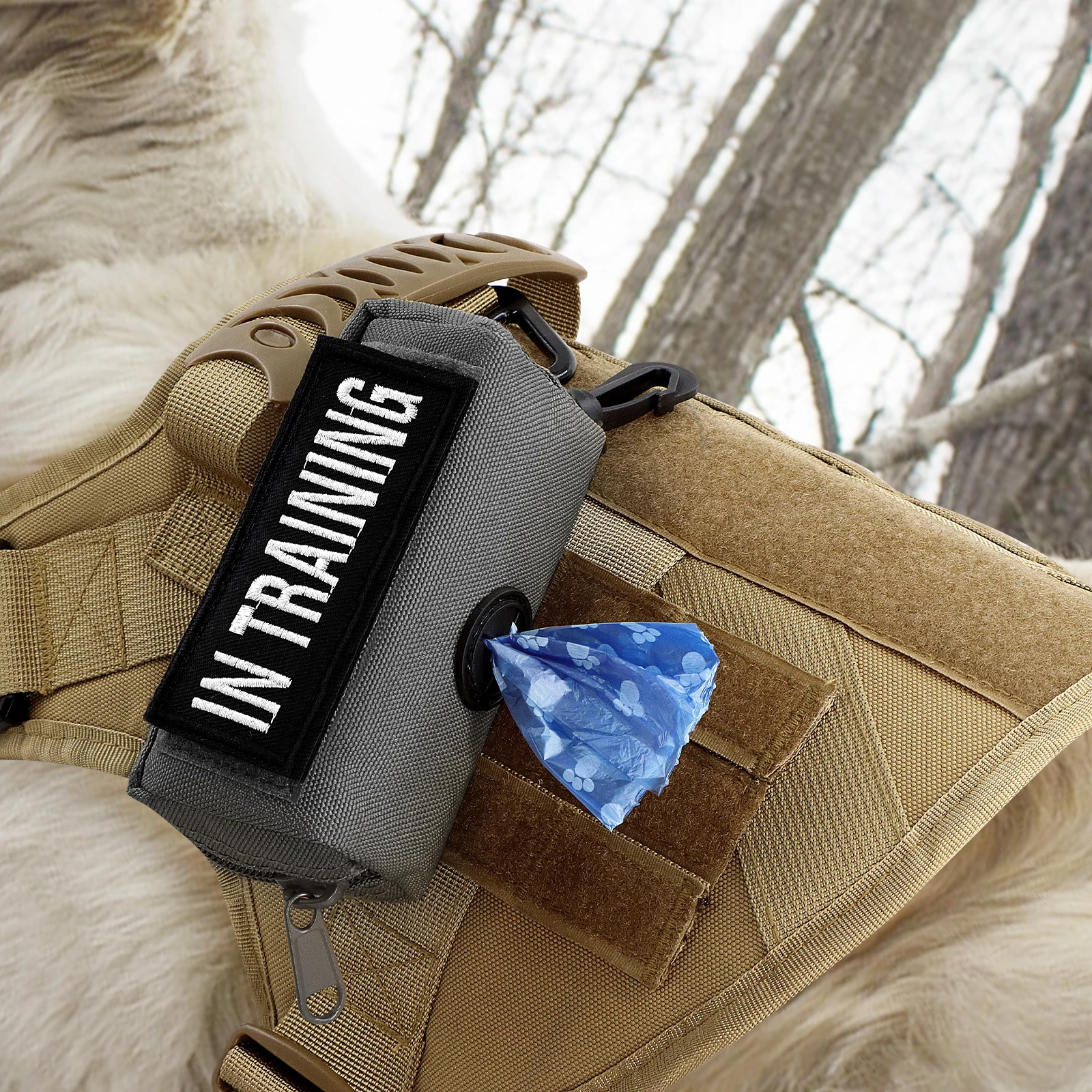 Dog Waste Bag Dispenser Pet Poop Attached to Harness Storage Holders Fits Leash Keys Accessories 1005009824023034