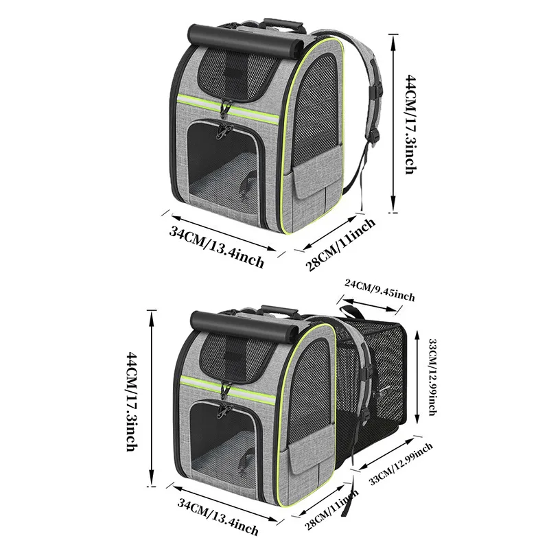 Expandable Foldable Cat Backpack Carrier Large Capacity 1005009834891055