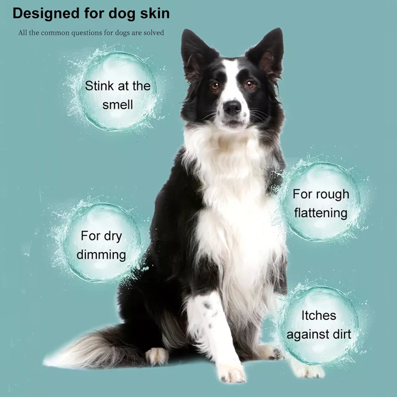 Pet Shampoo for Dogs Dry Skin Amp Itch Relief Anti-Flea Bath Wash Pet Shower Anti Ticks Cats Hair 1005009848248549