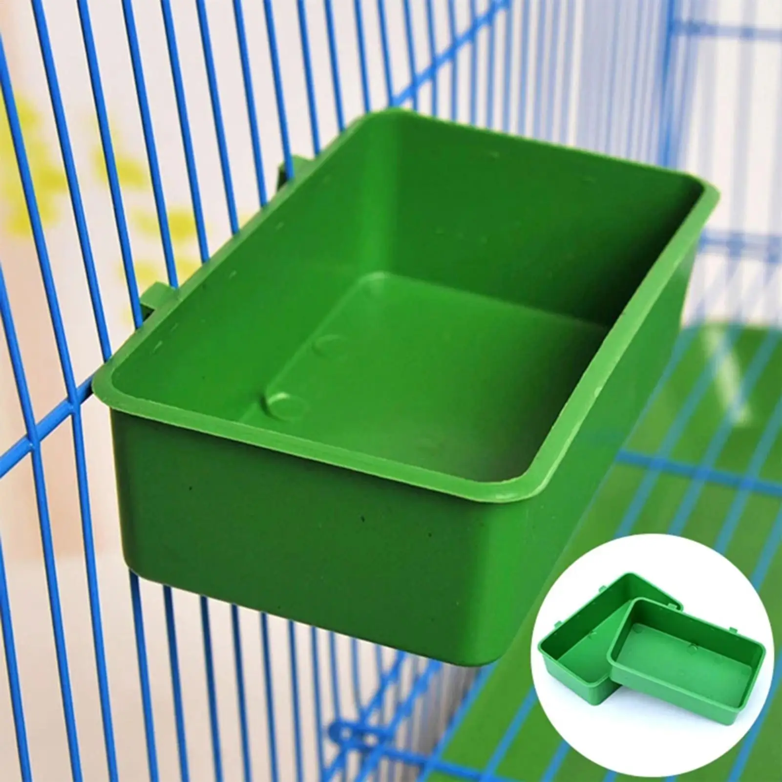 Bird Parrot Water Bath Tub Pet Bird Bowl Parrots Parakeet Birdbath Cage Hanging Small Parrot Cage 1005009860689074
