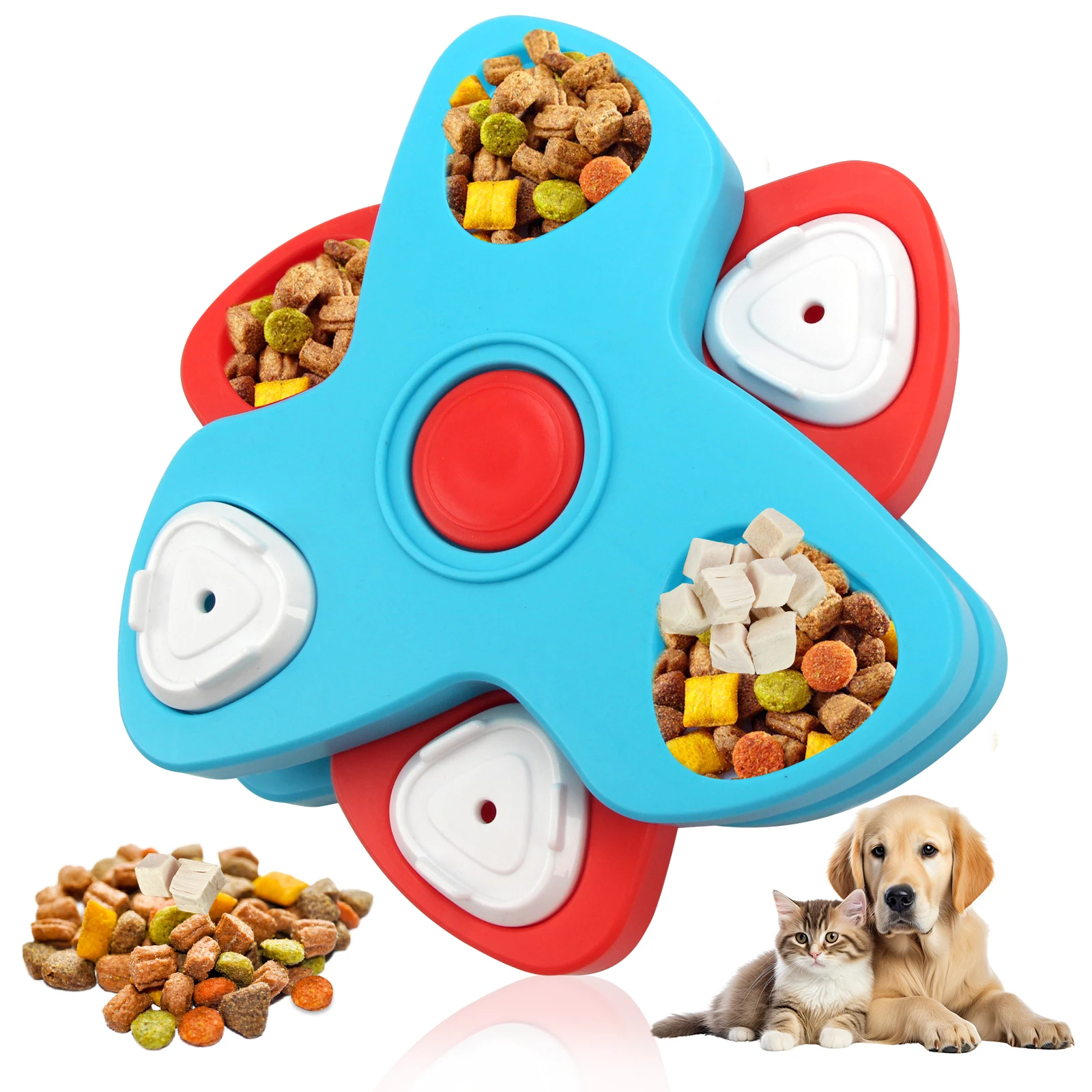 Spinning Layers Dog Puzzle Toy Slow Feeder for IQ Training Mental Enrichment Interactive Increase 1005009865941032