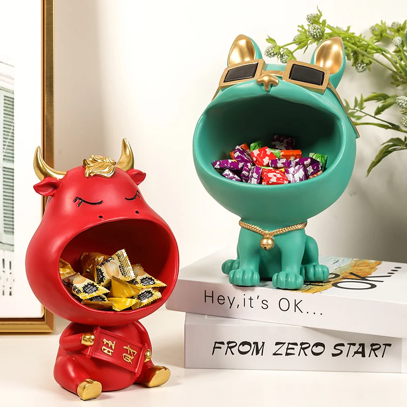 Lucky Cat Desk Decoration Doorstep Entrance Hall Key Item Storage Ornament Home Accessories 1005009870532514