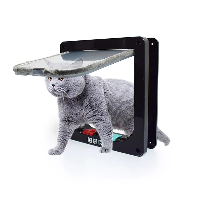Pet Cat Door Hole Dog Can Control Free Entry and Exit Pet Home Practical Two-Way Door 1005009871624164