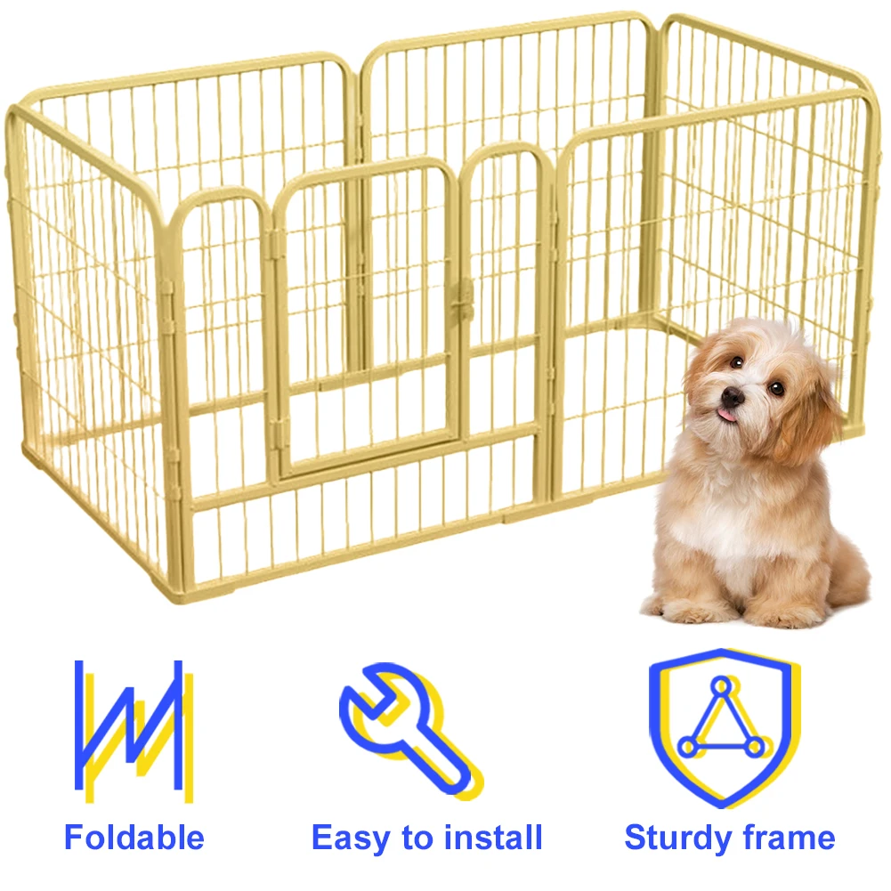 Panels Heavy Duty Dog Puppy Playpen Foldable Dog Playpen Fence Exercise Puppy Kennel Cage for Dog 1005009872291026