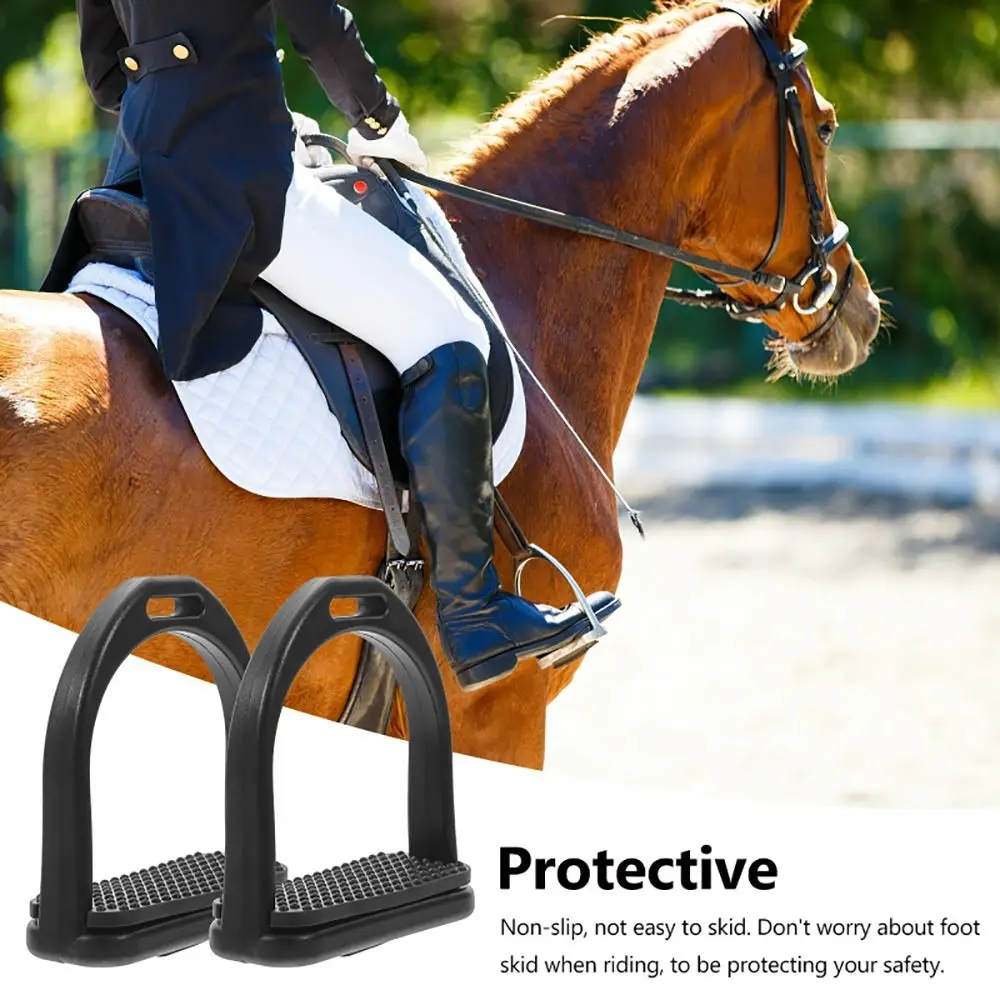 1Pair S/L Western Horse Stirrups Safety for Horse Riding High Strength POM Nonslip Saddle 1005009878909328