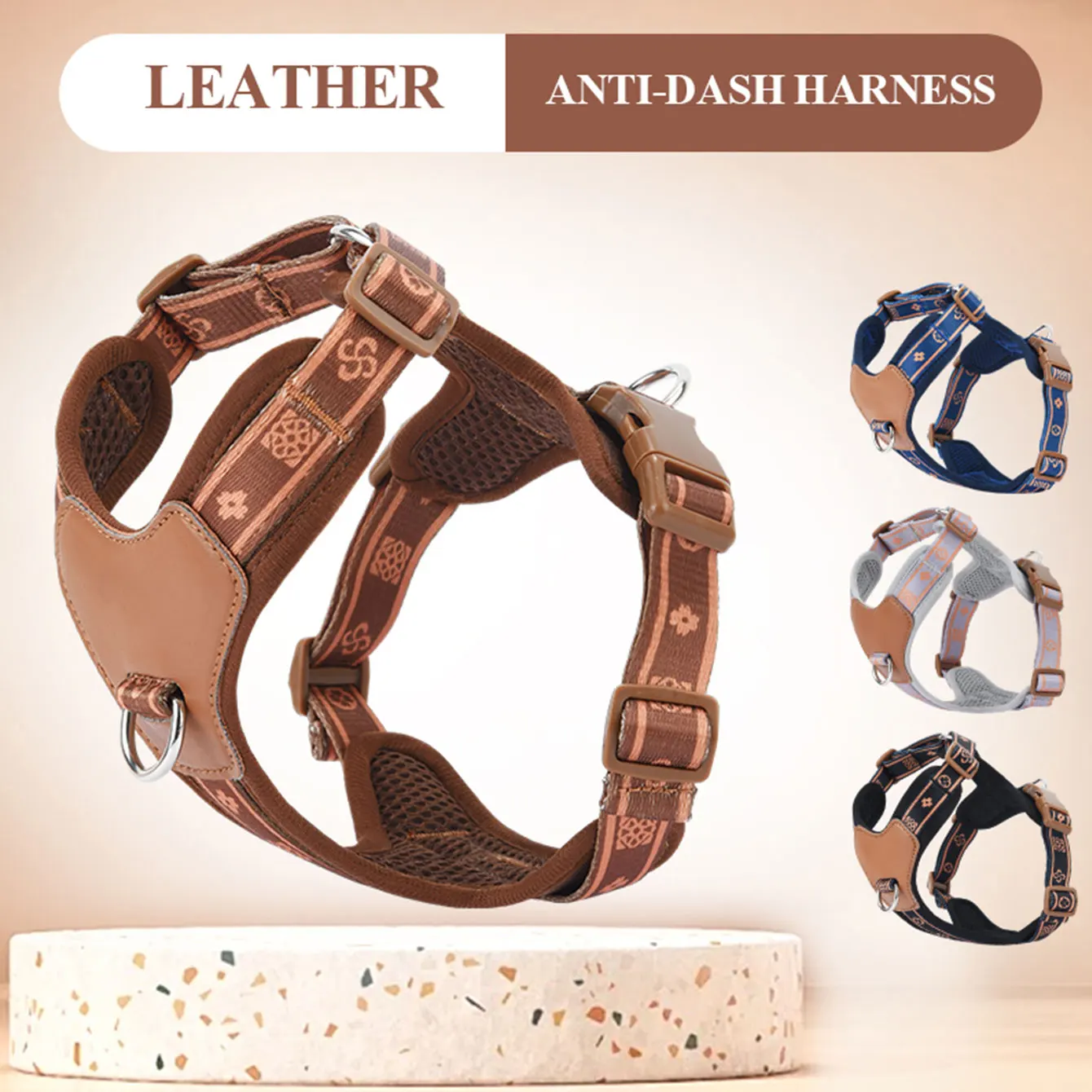 Hp521-1--Classics Pet Dog Harness, Adjust with Durable Webbing, Anti-Deformation Alloy Ring 1005009885968211