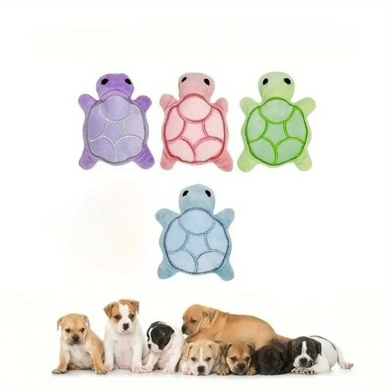 Plush Cute Turtle Dog Toys for Small Dogs Squeaking Dog Teething Sound Toy Soft and Safe Good 1005009922657808