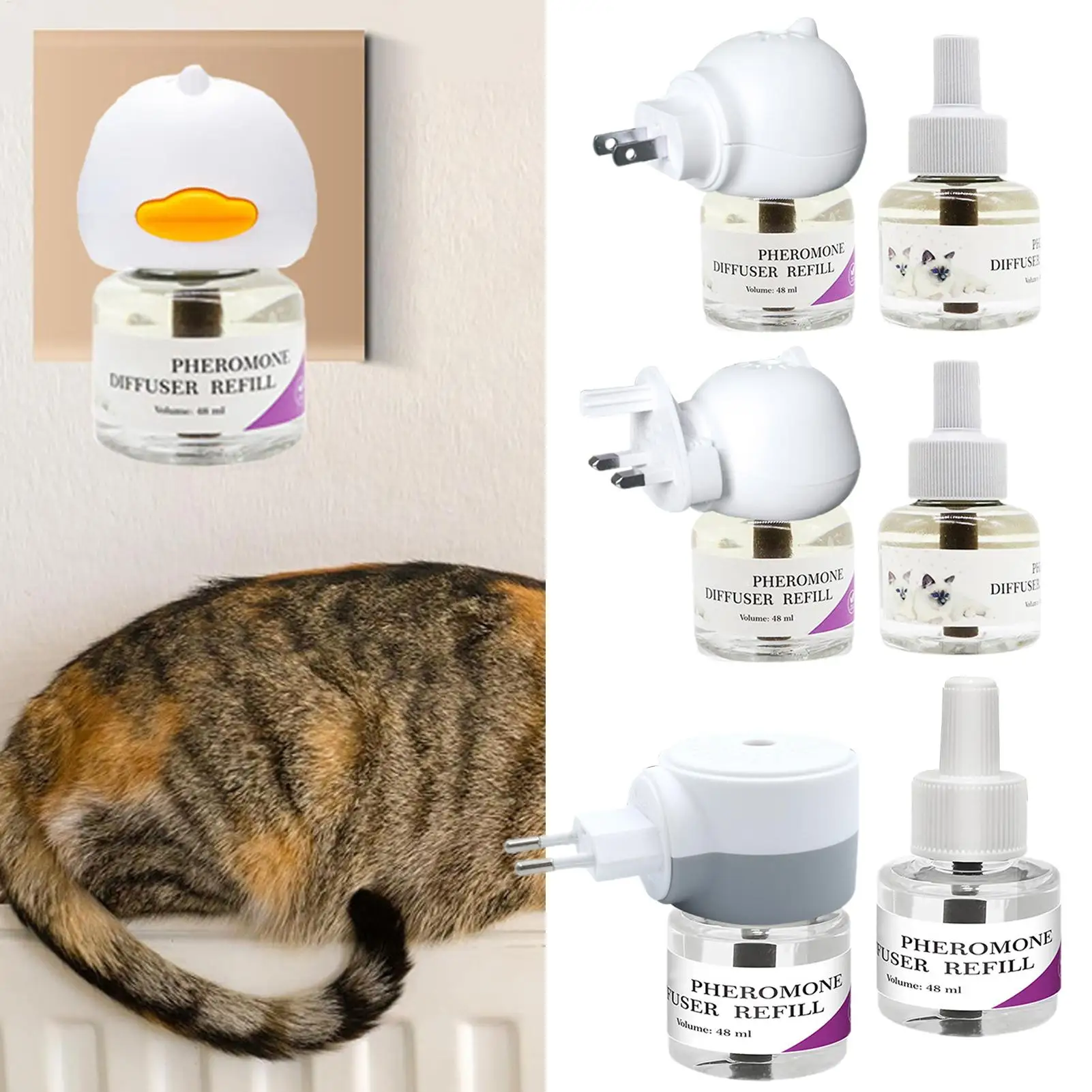 Pet Pheromone Diffuser to Calm Cats Calming for Calm Relaxing Home Indoor Cat 1005009922829541